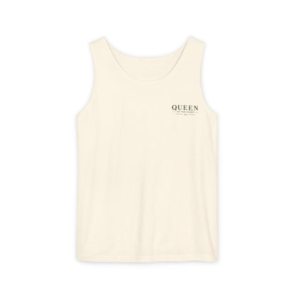 Tennis- Queen of the Court - Vintage Playing Card - Tank Top — Graphic Tank
