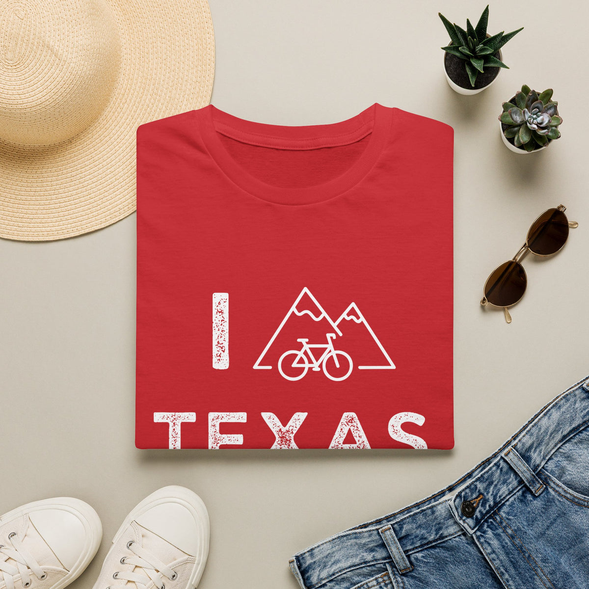 I (Mountain) Bike Texas // Unisex Softstyle T-Shirt