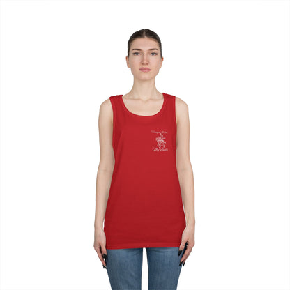 Hangin' With My Buds // Happy Plant Lover Unisex Heavy Cotton Tank Top - Perfect for Gardening Enthusiasts