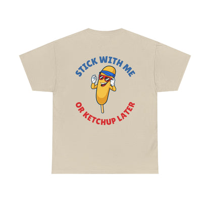Funny Corndog Season // Unisex Heavy Cotton Tee | Perfect for Food Lovers and Festivals