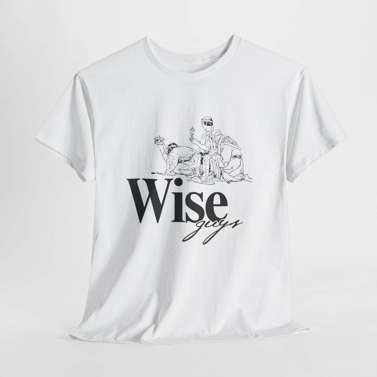 Wise Guys Unisex Heavy Cotton Tee - Stylish Graphic Tee for Casual Wear