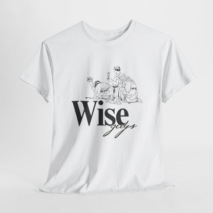 Wise Guys Unisex Heavy Cotton Tee - Stylish Graphic Tee for Casual Wear