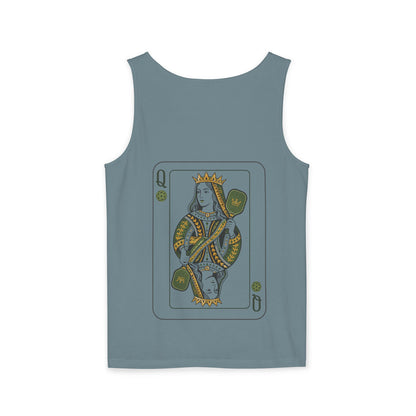 Pickleball - Queen of the Court - Vintage Playing Card - Tank Top — Graphic Tank