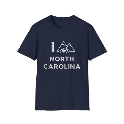 I (Mountain) Bike North Carolina // Unisex Softstyle T-Shirt