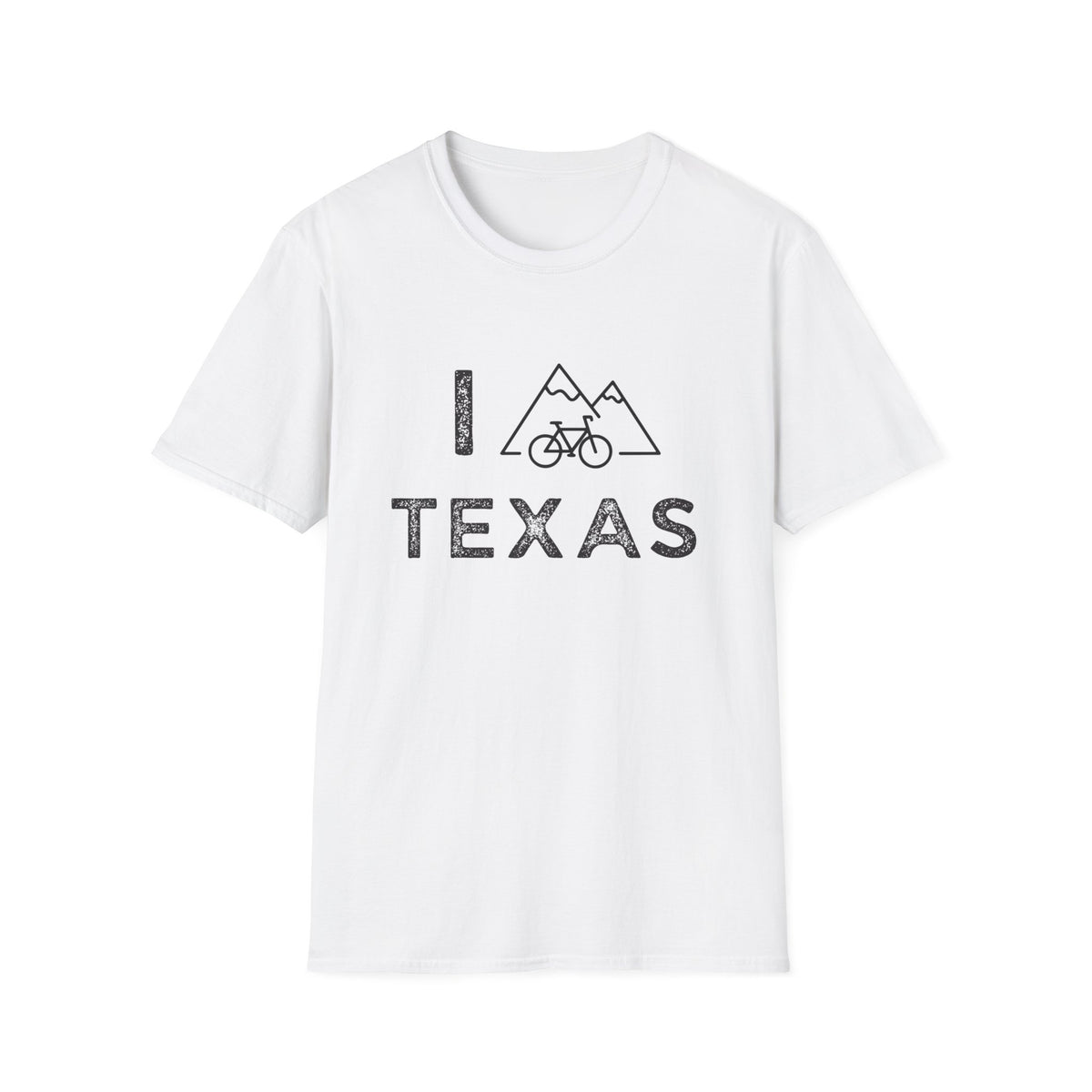 I (Mountain) Bike Texas // Unisex Softstyle T-Shirt