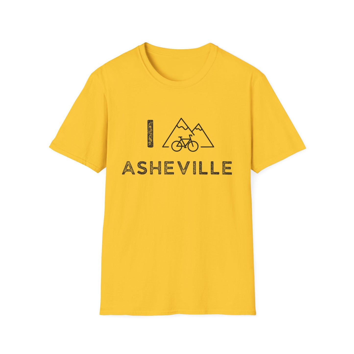 I (Mountain) Bike Asheville // Unisex Softstyle T-Shirt