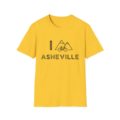 I (Mountain) Bike Asheville // Unisex Softstyle T-Shirt