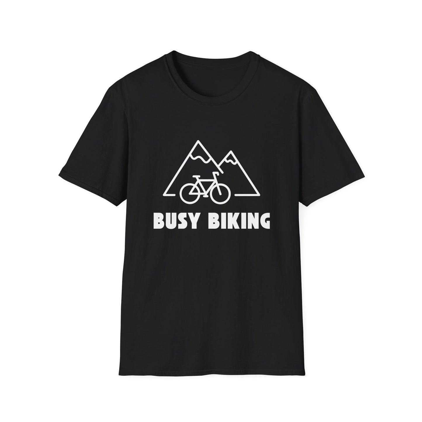 Busy (Mountain) Biking // Unisex Softstyle T-Shirt