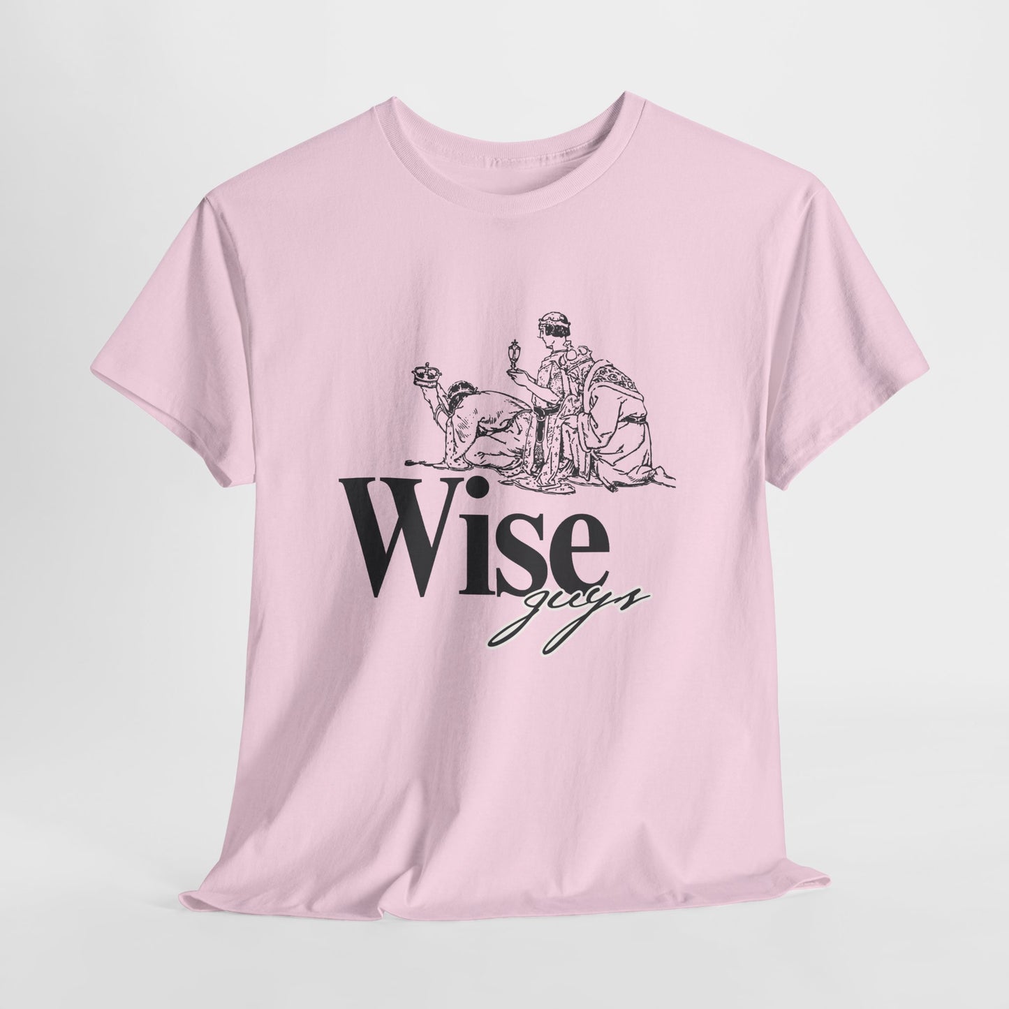 Wise Guys Unisex Heavy Cotton Tee - Stylish Graphic Tee for Casual Wear