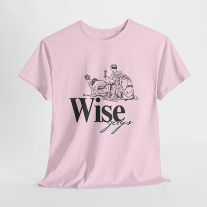 Wise Guys Unisex Heavy Cotton Tee - Stylish Graphic Tee for Casual Wear