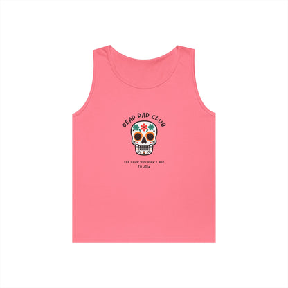 Dead Dad Club Skull // Unisex Heavy Cotton Tank Top