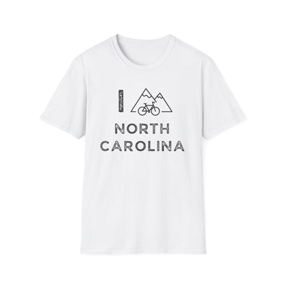 I (Mountain) Bike North Carolina // Unisex Softstyle T-Shirt