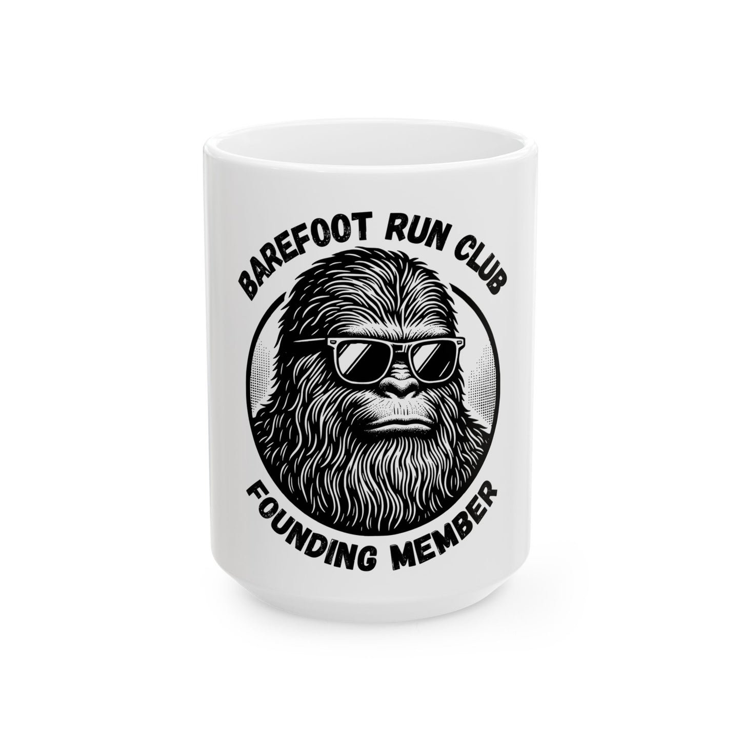 Barefoot Run Club Founding Member // Ceramic Mug, (11oz, 15oz)
