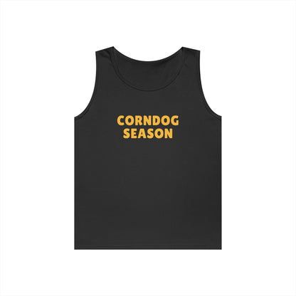 Corndog Season Unisex Heavy Cotton Tank Top - Fun Summer Apparel