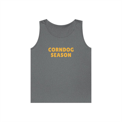 Corndog Season Unisex Heavy Cotton Tank Top - Fun Summer Apparel