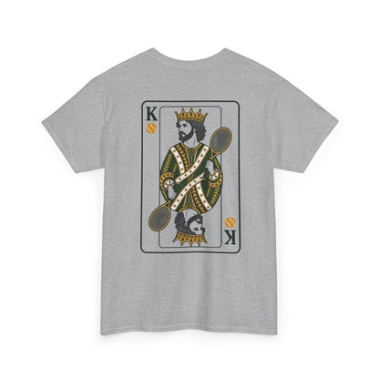 Tennis - King of the Court Card Tee — Vintage Playing Card Graphic T-Shirt