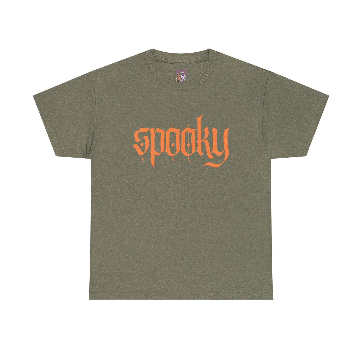 Spooky Unisex Heavy Cotton Tee, Halloween Shirt, Cute Fall T-Shirt, Casual Wear, Gift for Friends, Seasonal Apparel