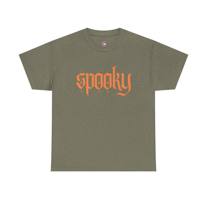Spooky Unisex Heavy Cotton Tee, Halloween Shirt, Cute Fall T-Shirt, Casual Wear, Gift for Friends, Seasonal Apparel