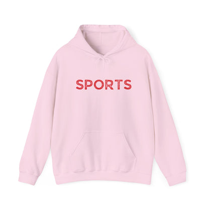 Sports // Unisex Heavy Blend™ Hooded Sweatshirt - Red Text