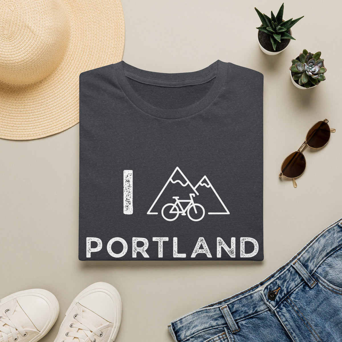 I (Mountain) Bike Portland // Unisex Softstyle T-Shirt