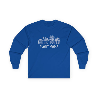 Plant Mama // Long Sleeve Tee - Unisex Cotton Shirt for Plant Lovers