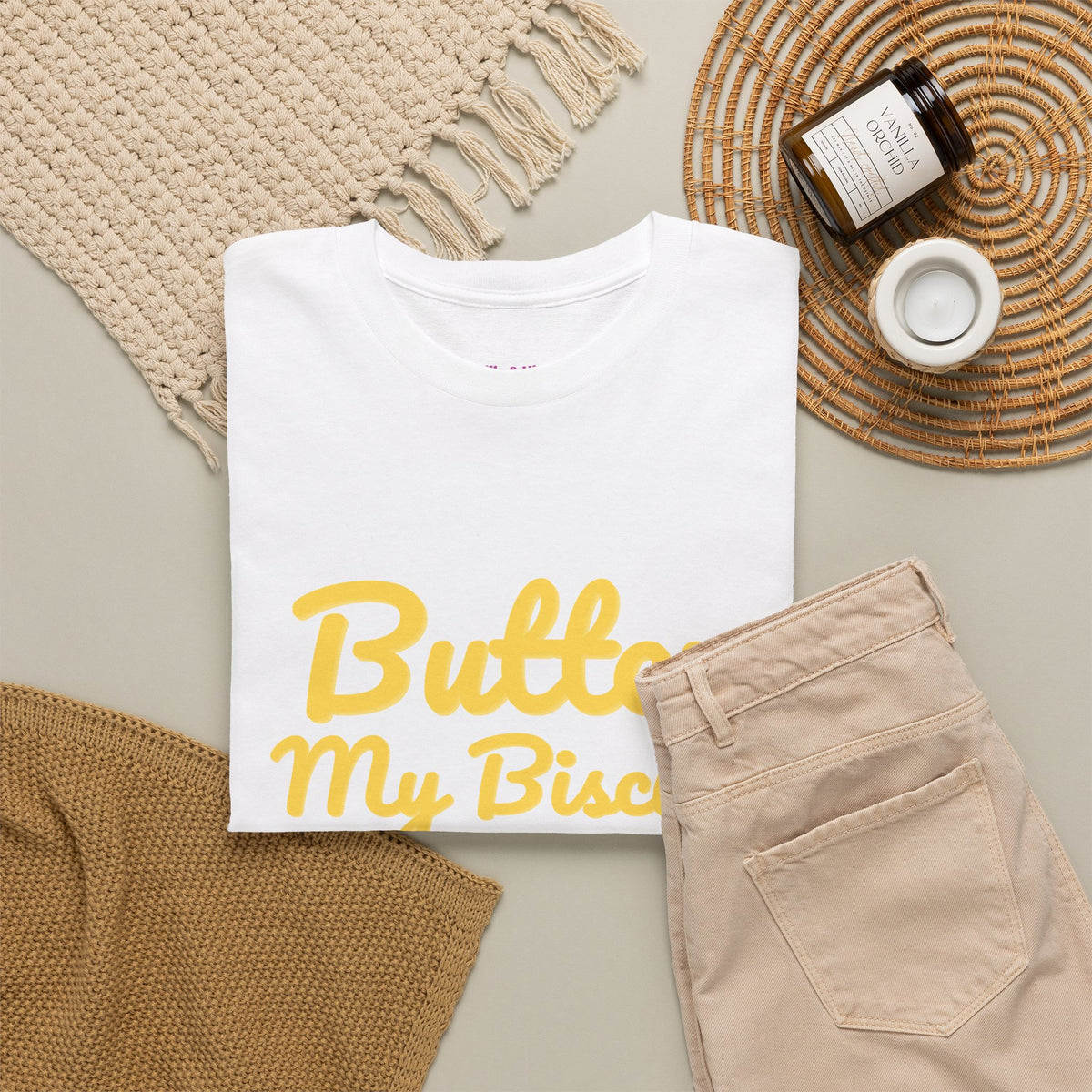 Butter My Biscuit Unisex Heavy Cotton Tee - Fun & Playful Graphic T-Shirt