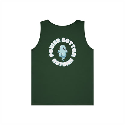 Power Bottom Autumn- Blue Ghost // Playful Tank Top for Unisex