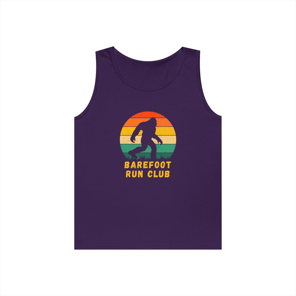 Barefoot Run Club Silhouette //  Unisex Heavy Cotton Tank Top