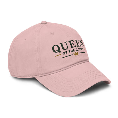 Queen of the Court Washed Baseball Cap — Pickleball or Tennis Player Hat