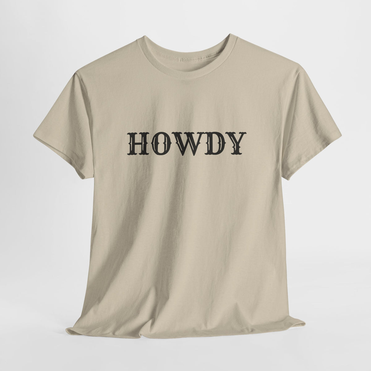Howdy & Adios  // Unisex Heavy Cotton Tee - Casual Statement Shirt