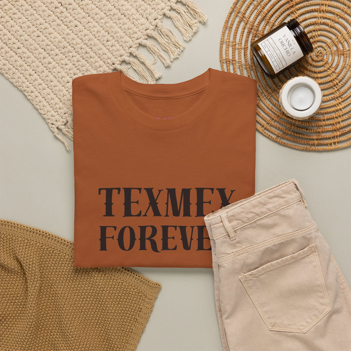TexMex Forever Unisex Heavy Cotton Tee - Casual Style T-Shirt for Food Lovers