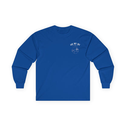 Oh My My - Pocket Placement // Unisex Long Sleeve Tee - Retro Vinyl Graphic