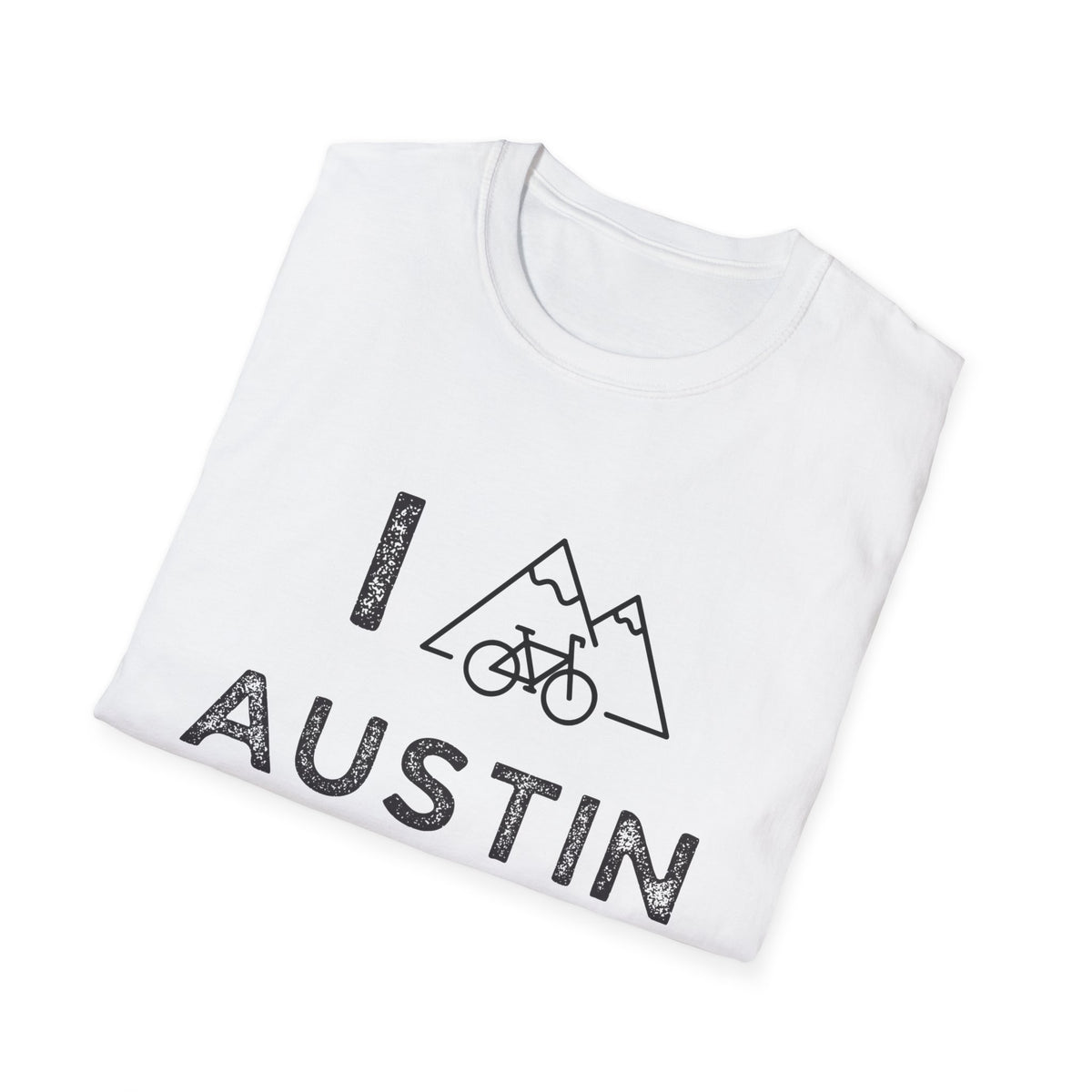 I (Mountain) Bike Austin // Unisex Softstyle T-Shirt