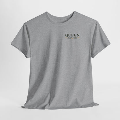 Pickleball - Queen of the Court - Vintage Playing Card Graphic T-Shirt