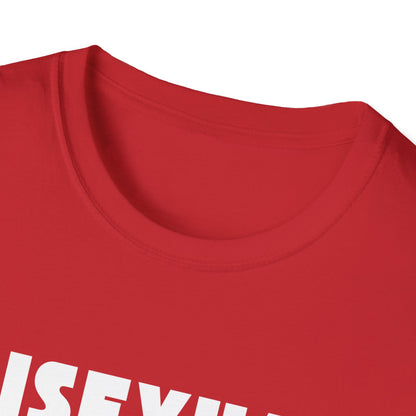Bisexual (Mountain) Bicyclist  // Unisex Softstyle T-Shirt