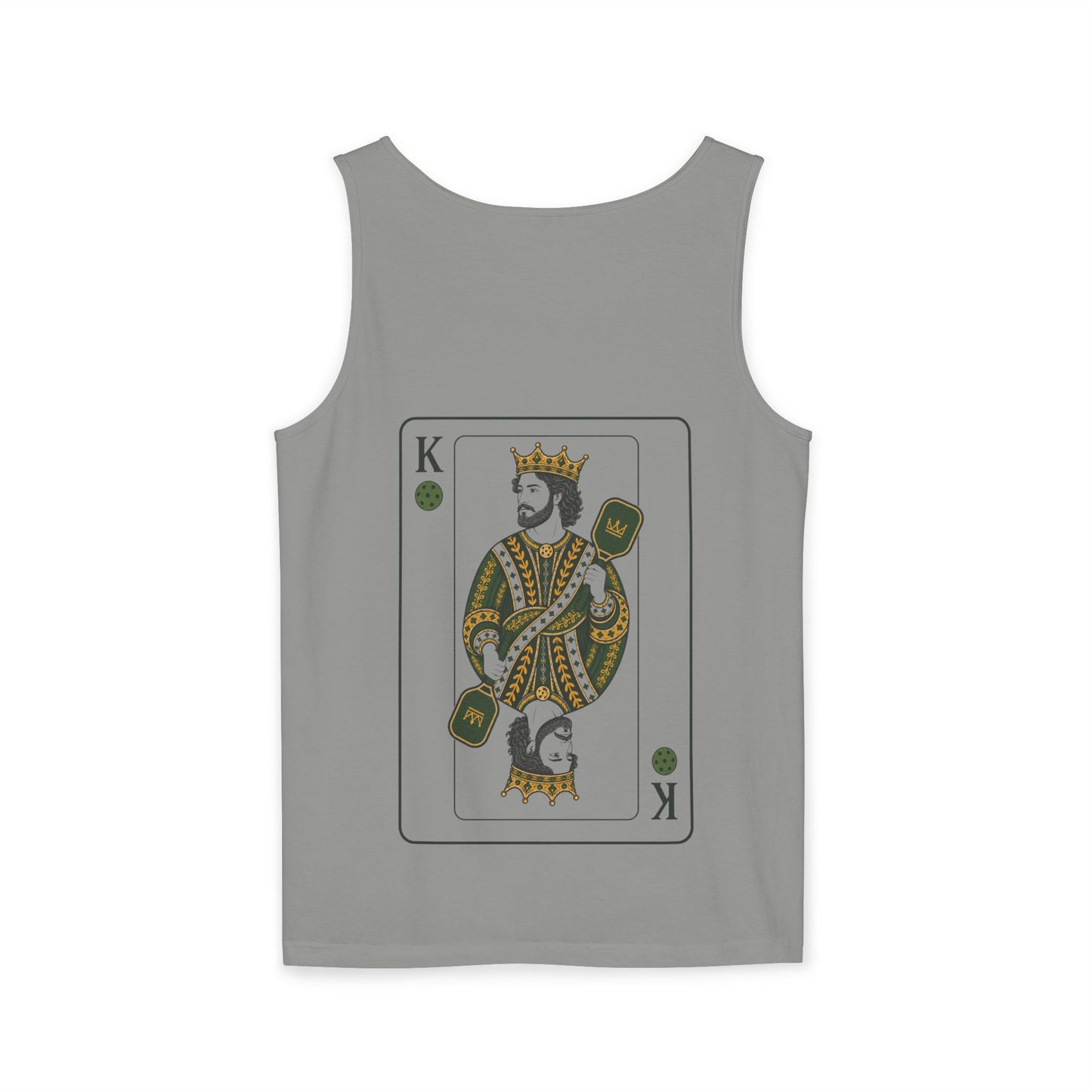 Pickleball - King of the Court - Vintage Playing Card - Tank Top — Graphic Tank