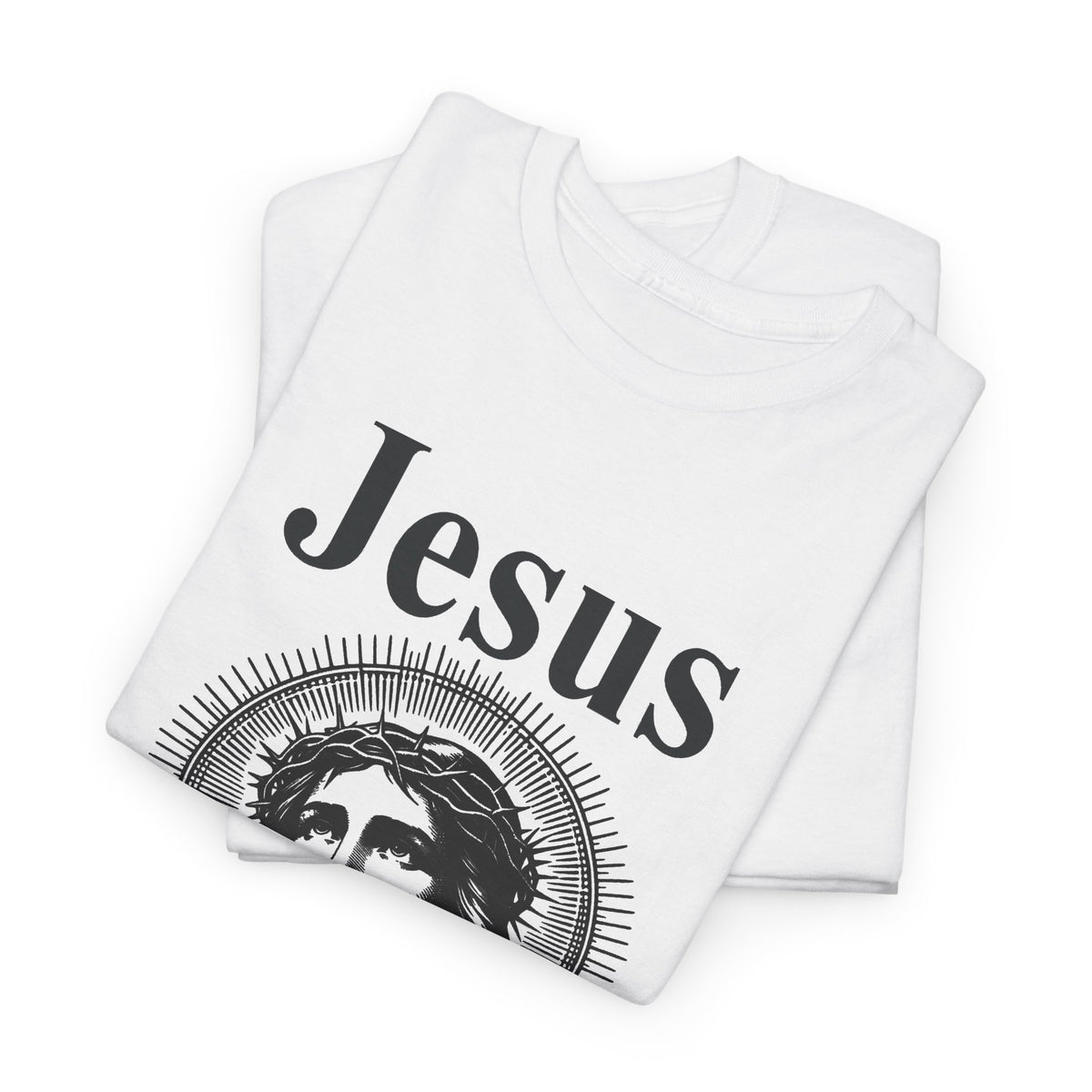 Religious Humor Unisex Heavy Cotton Tee - "Jesus Didn't Look Like This"