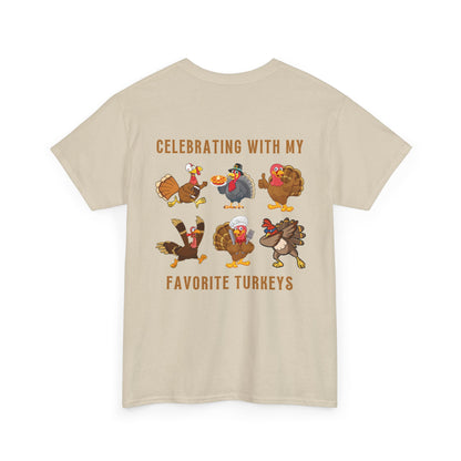 Happy Friendsgiving with My Favorite Turkeys // Unisex Jersey Short Sleeve Tee