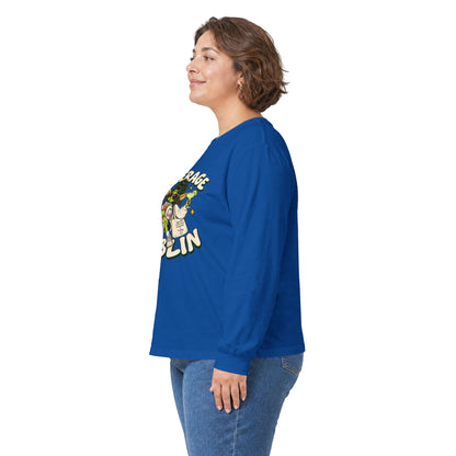 Beverage Goblin Long Sleeve T-Shirt — Cute Retro Drink Lover Tee