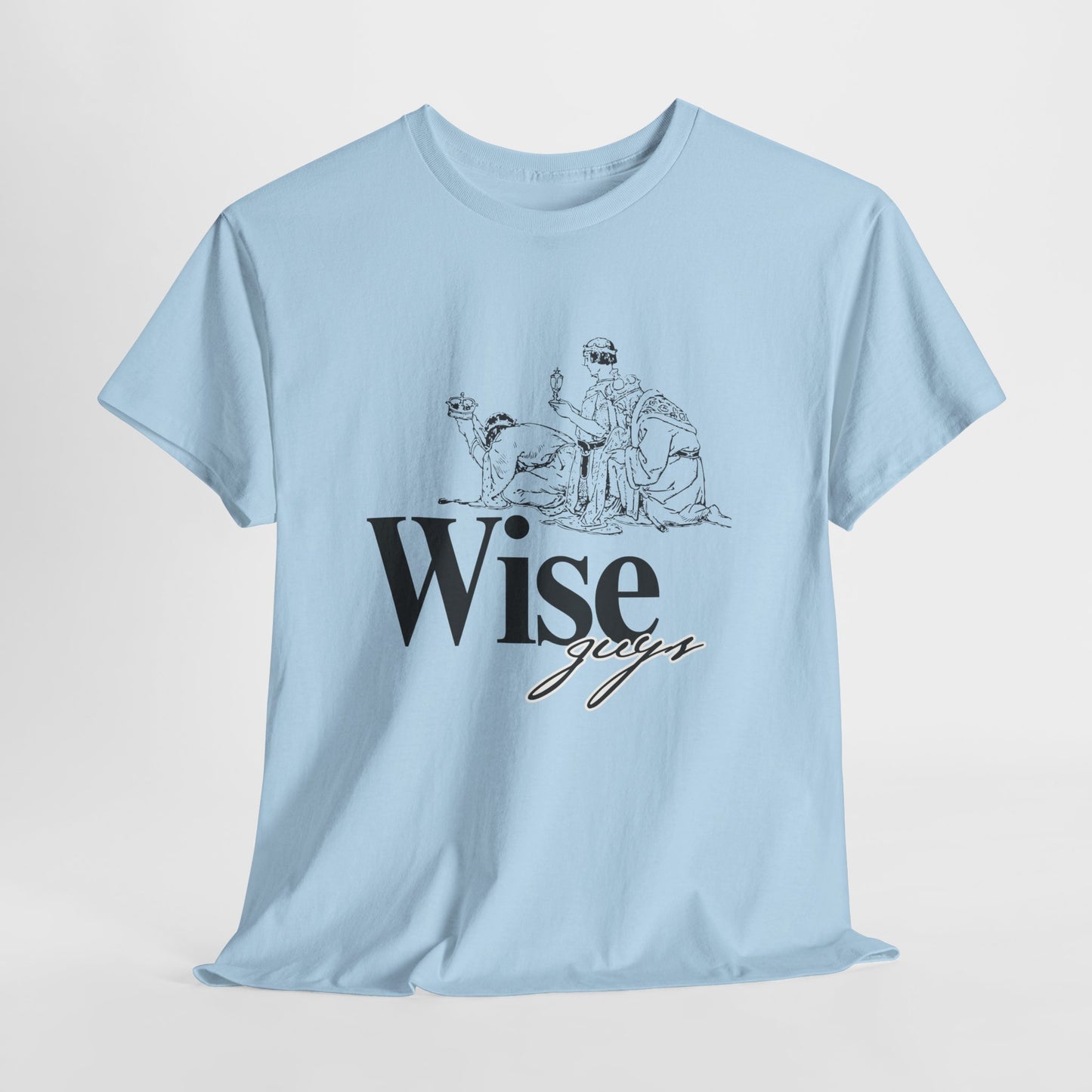 Wise Guys Unisex Heavy Cotton Tee - Stylish Graphic Tee for Casual Wear