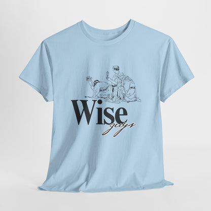 Wise Guys Unisex Heavy Cotton Tee - Stylish Graphic Tee for Casual Wear