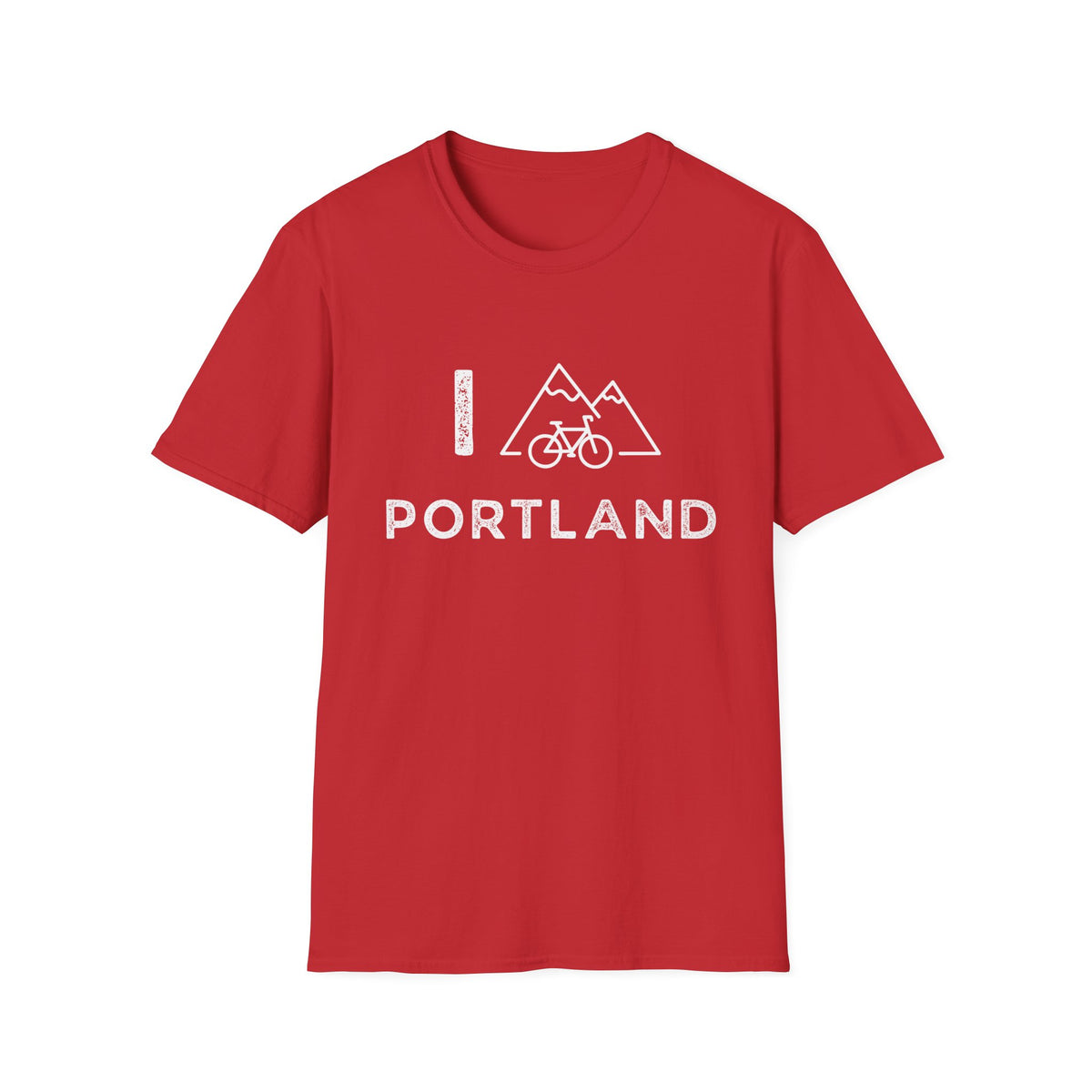 I (Mountain) Bike Portland // Unisex Softstyle T-Shirt