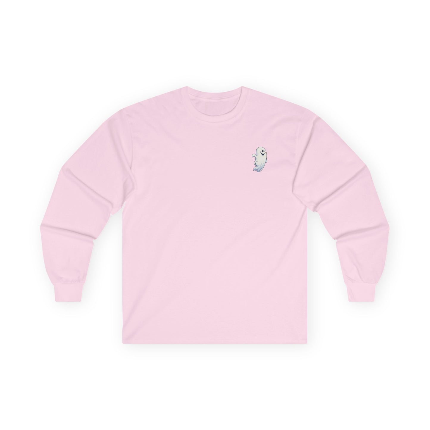 Power Bottom Autumn - White Ghost // Unisex Ghostly Vibes Long Sleeve Tee