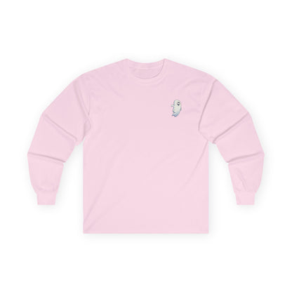 Power Bottom Autumn - White Ghost // Unisex Ghostly Vibes Long Sleeve Tee