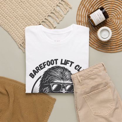 Bigfoot Founding Member of the Barefoot Lift Club // Unisex Heavy Cotton Tee - Founding Member Sasquatch Design