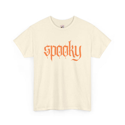 Spooky Unisex Heavy Cotton Tee, Halloween Shirt, Cute Fall T-Shirt, Casual Wear, Gift for Friends, Seasonal Apparel