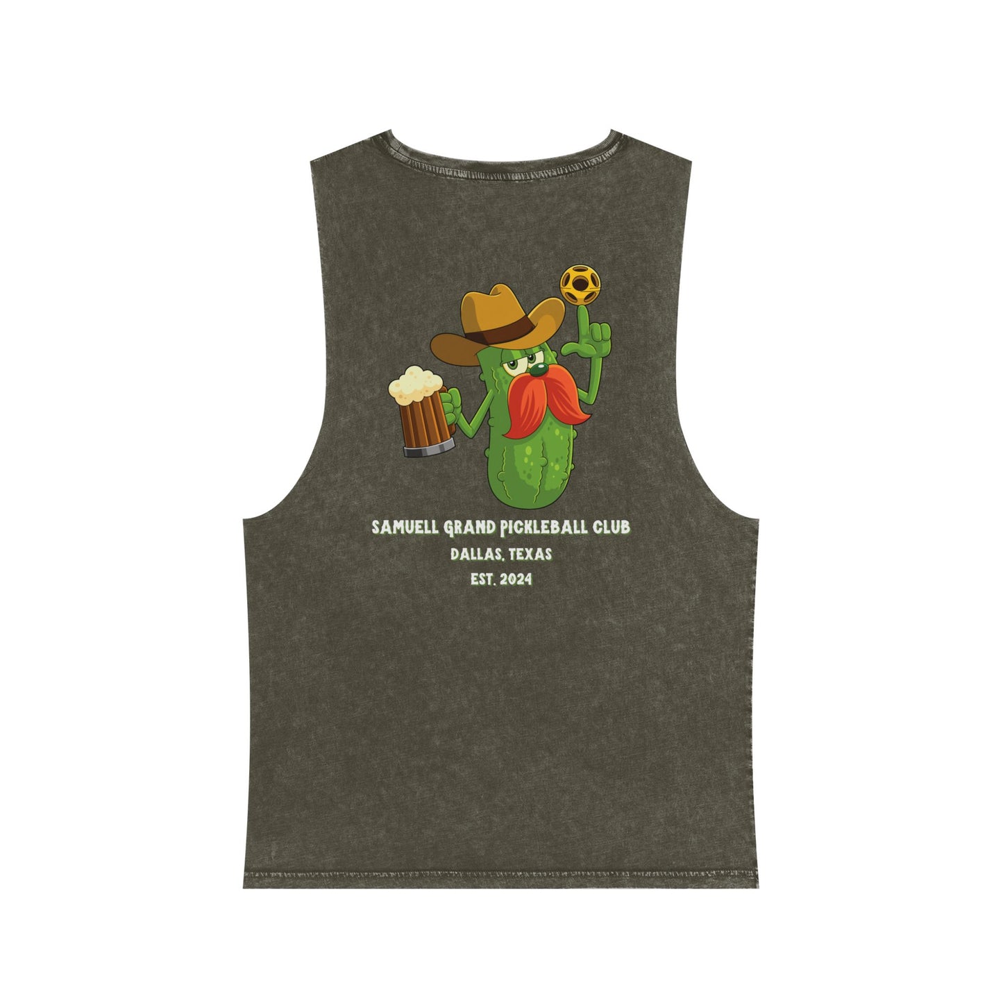 SGPBC White // Custom Unisex Stonewash Tank Top