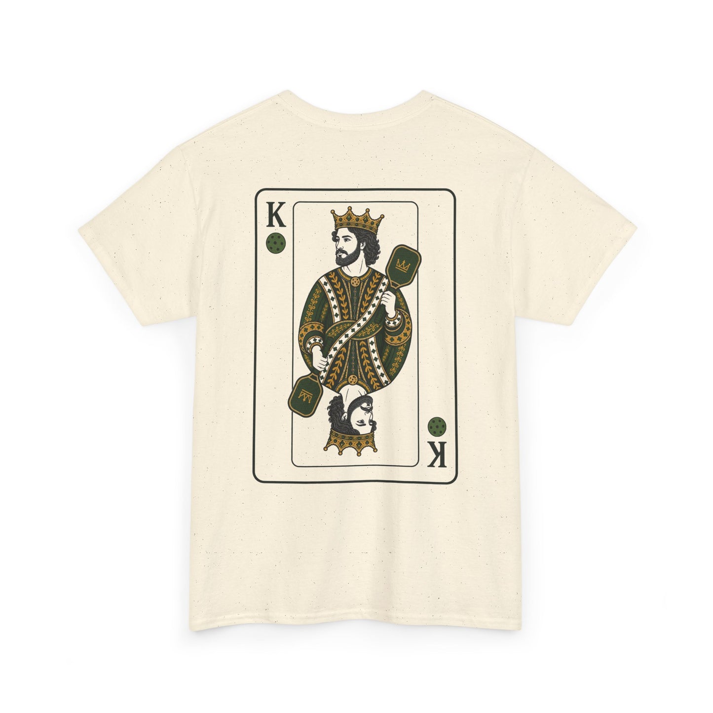 Pickleball - King of the Court Card Tee — Vintage Playing Card Graphic T-Shirt