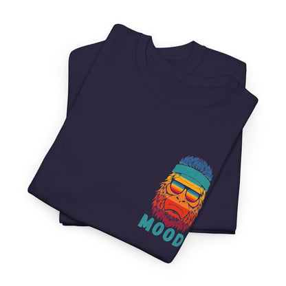 Bigfoot Mood - Pocket Placement // Retro Mood Unisex Heavy Cotton Tee - Colorful Graphic T-Shirt