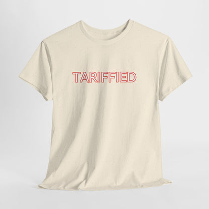 Tarrified // Unisex Heavy Cotton Tee - Scary Economy Statement Shirt